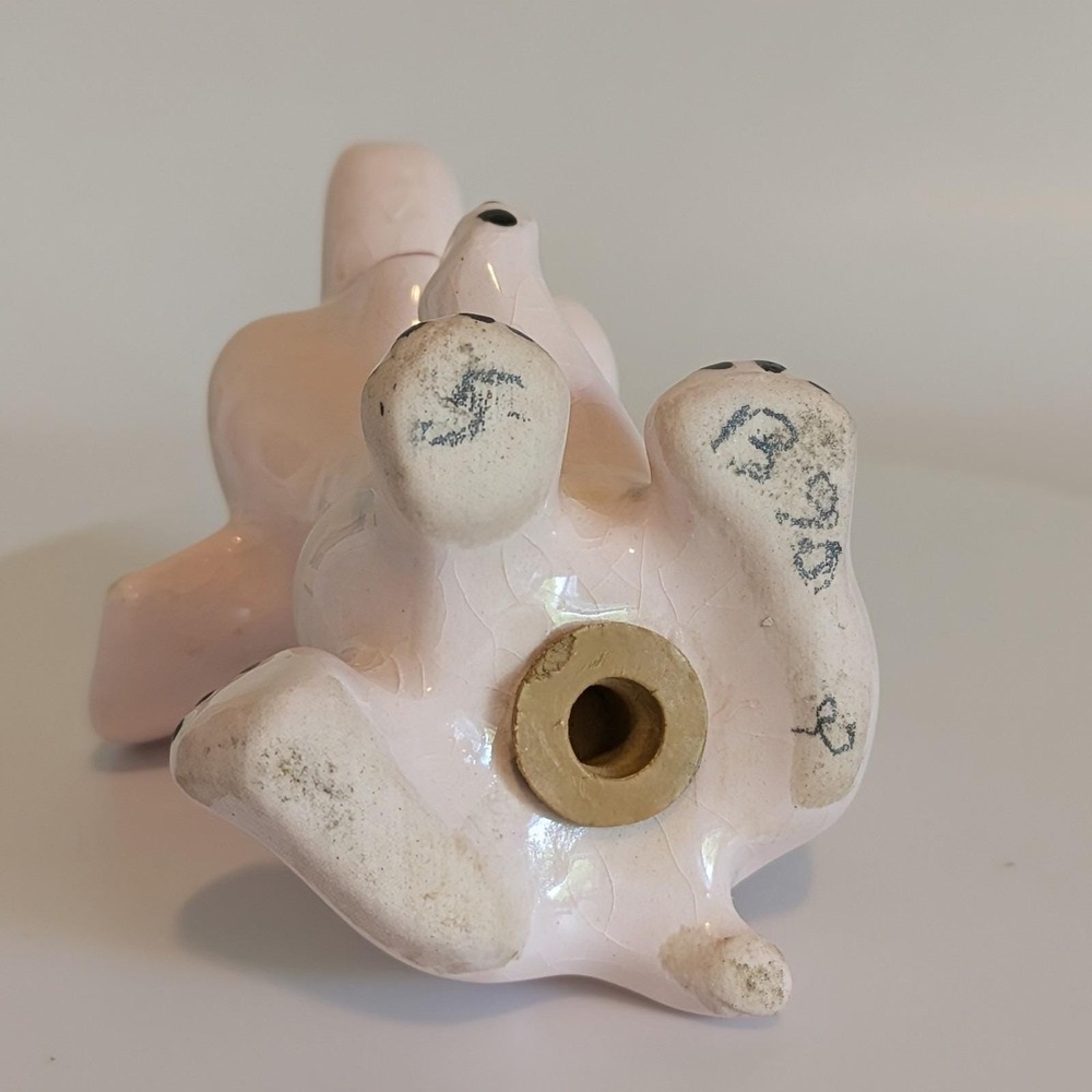 Vintage Pink Elephant Salt And‎ Pepper Shakers Anthropomorphic - Picture 8 of 16